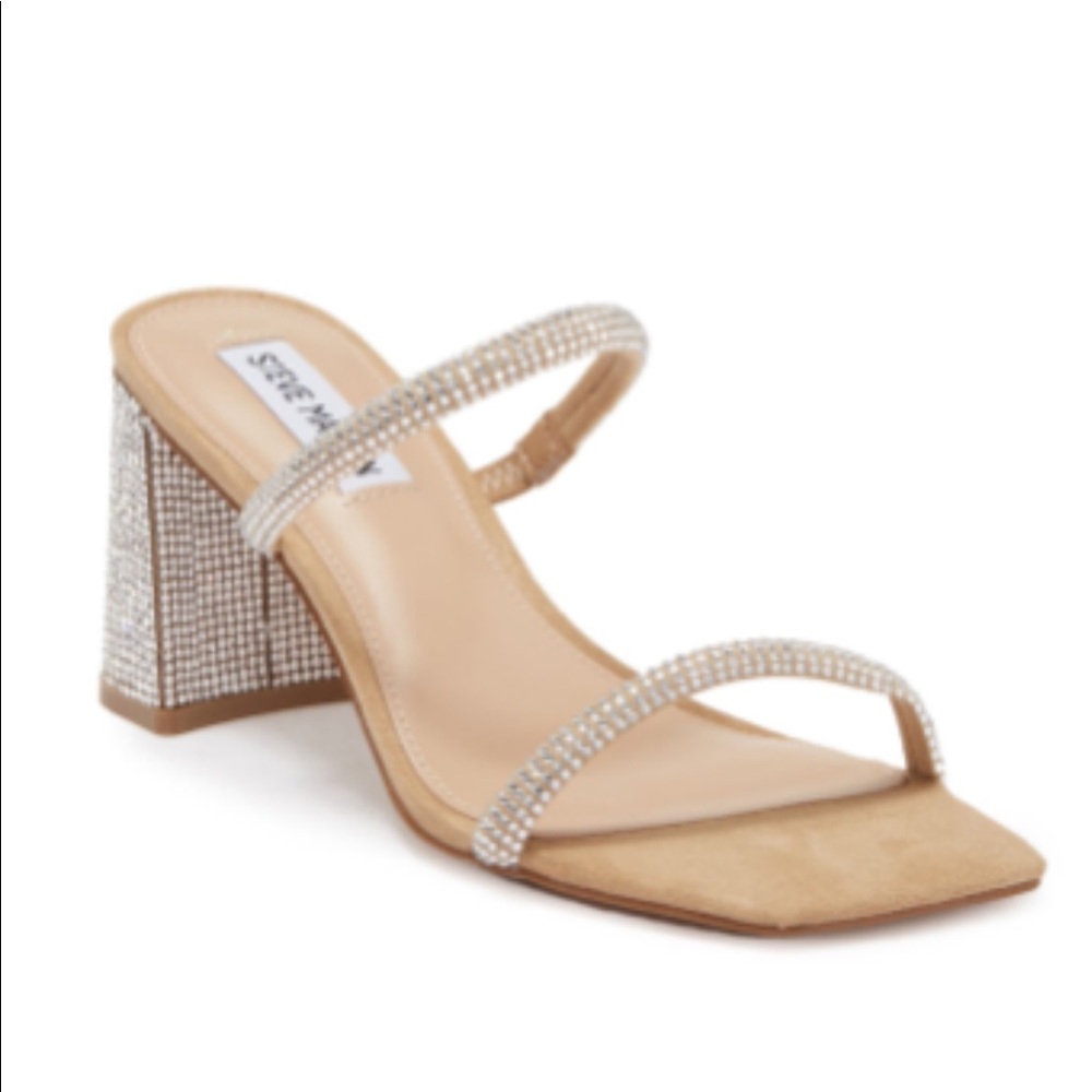 Steve Madden Embellished Block Heel